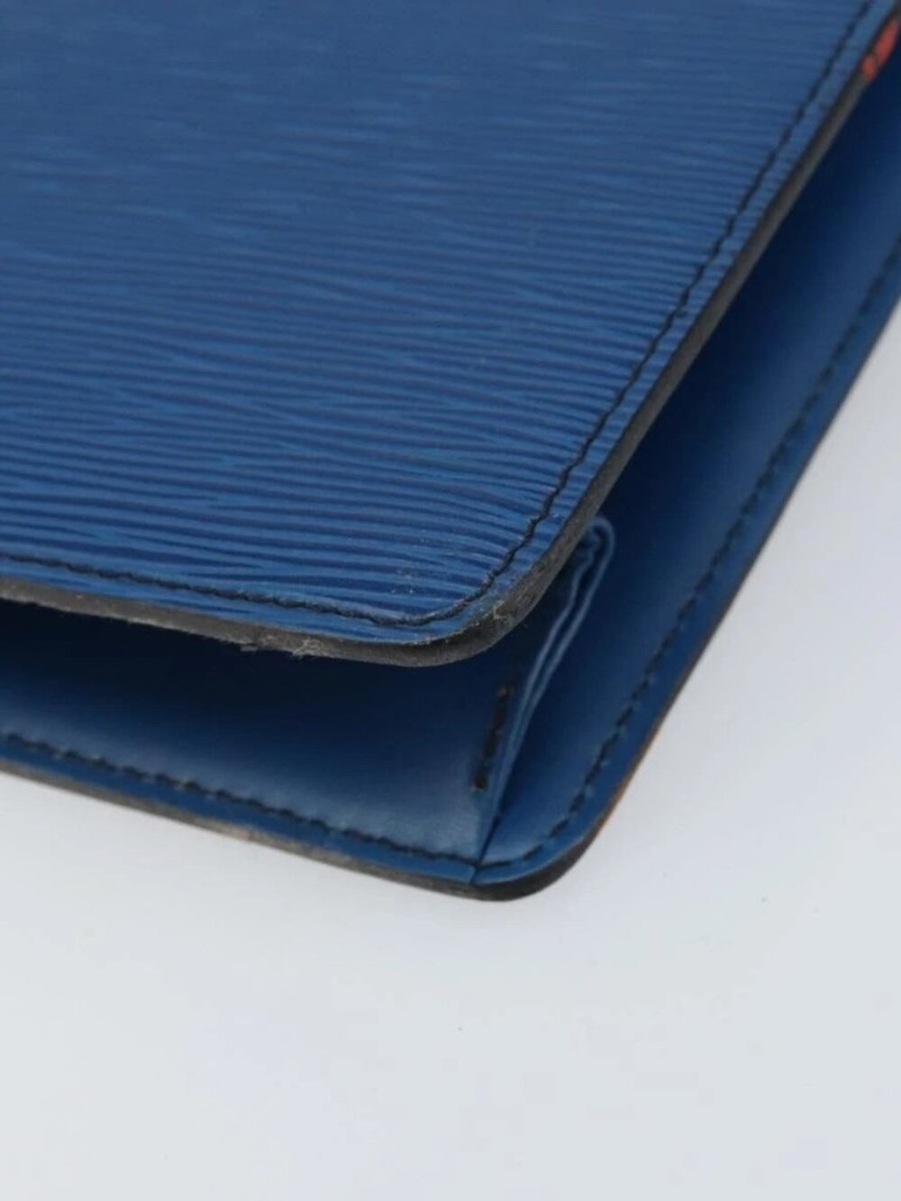 LOUIS VUITTON Epi Sac Plat Hand Bag Blue M52075 LV Auth 169982 - Picture 4 of 16